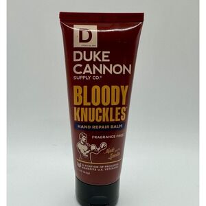 Duke Cannon Bloody Knuckles Hand Repair Balm Cream 3oz‎ Fragrance Free Lanolin